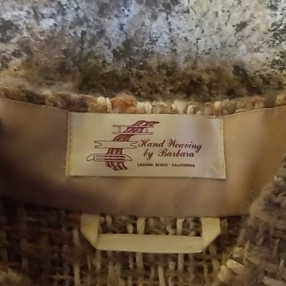 Hand woven sweater vest cover up - Picture 2 of 3